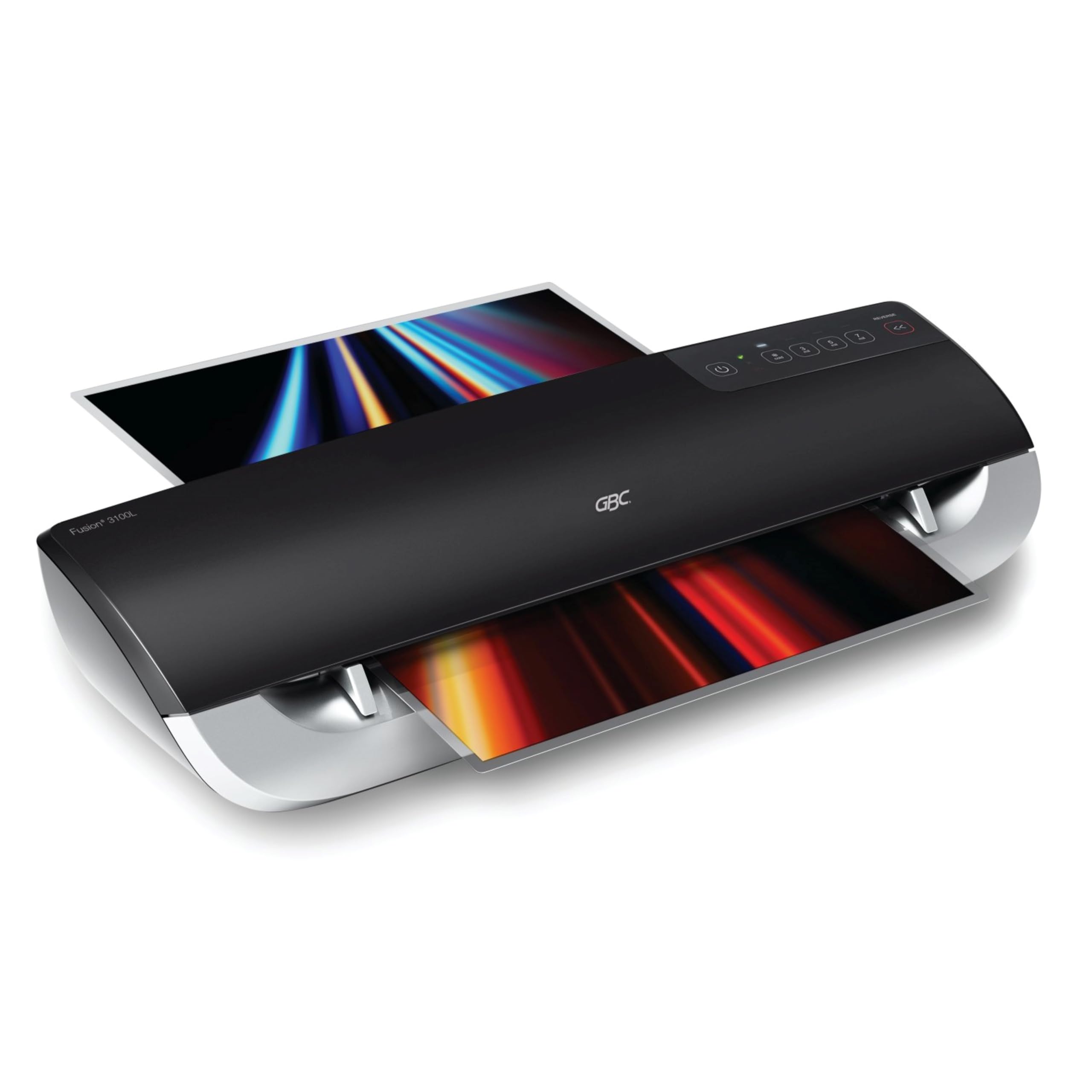 GBC Thermal Laminator Machine, Fusion 3100L, 12 Inch, 1 Min Warm-up, 3-7 Mil, with 30 EZUse Laminating Pouches for Home, Office and Classroom, Black (1703076)