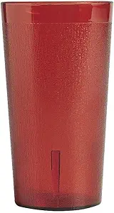 Cambro 2000P2156 Colorware Ruby Red 20 Oz. Plastic Tumbler - 24 / CS