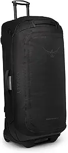 Osprey Transporter 120L Wheeled Travel Duffel Bag - Extra Large Lightweight Rolling Suitcase for Men and Women, Raven Black